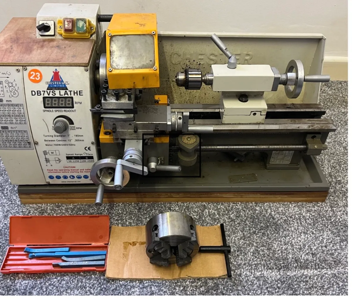 Chester single phase lathe  perfect - Image 1
