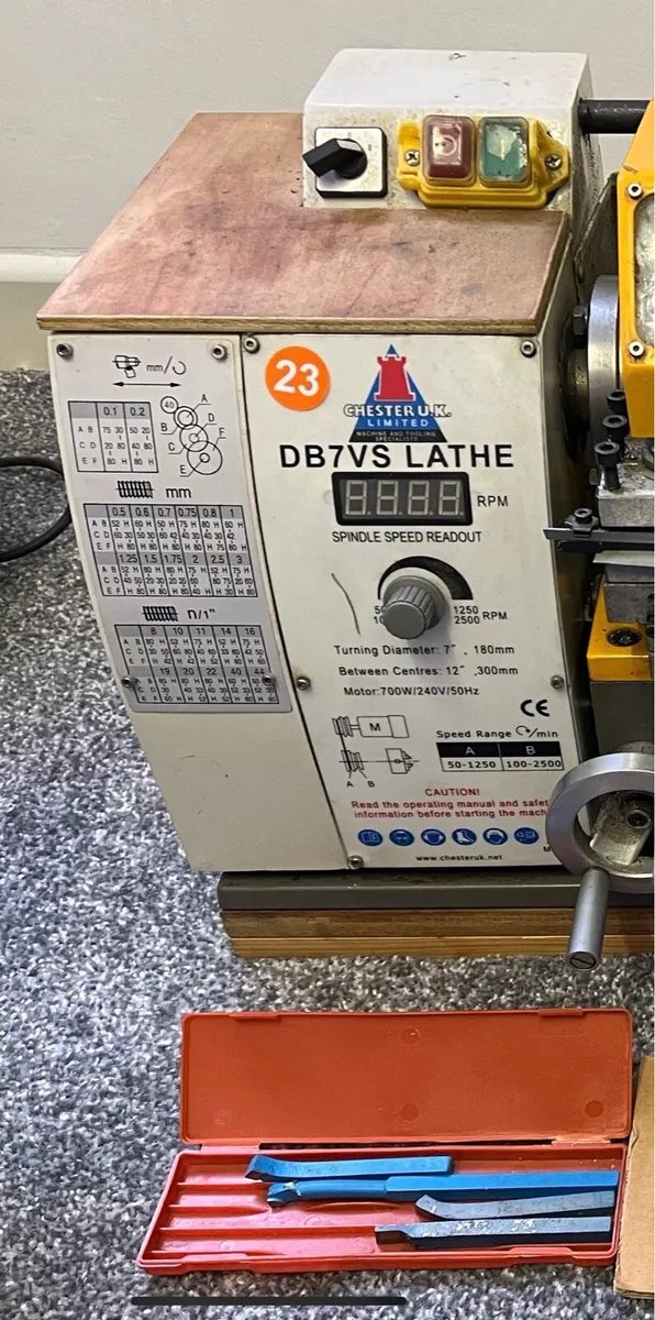 Chester single phase lathe  perfect - Image 2