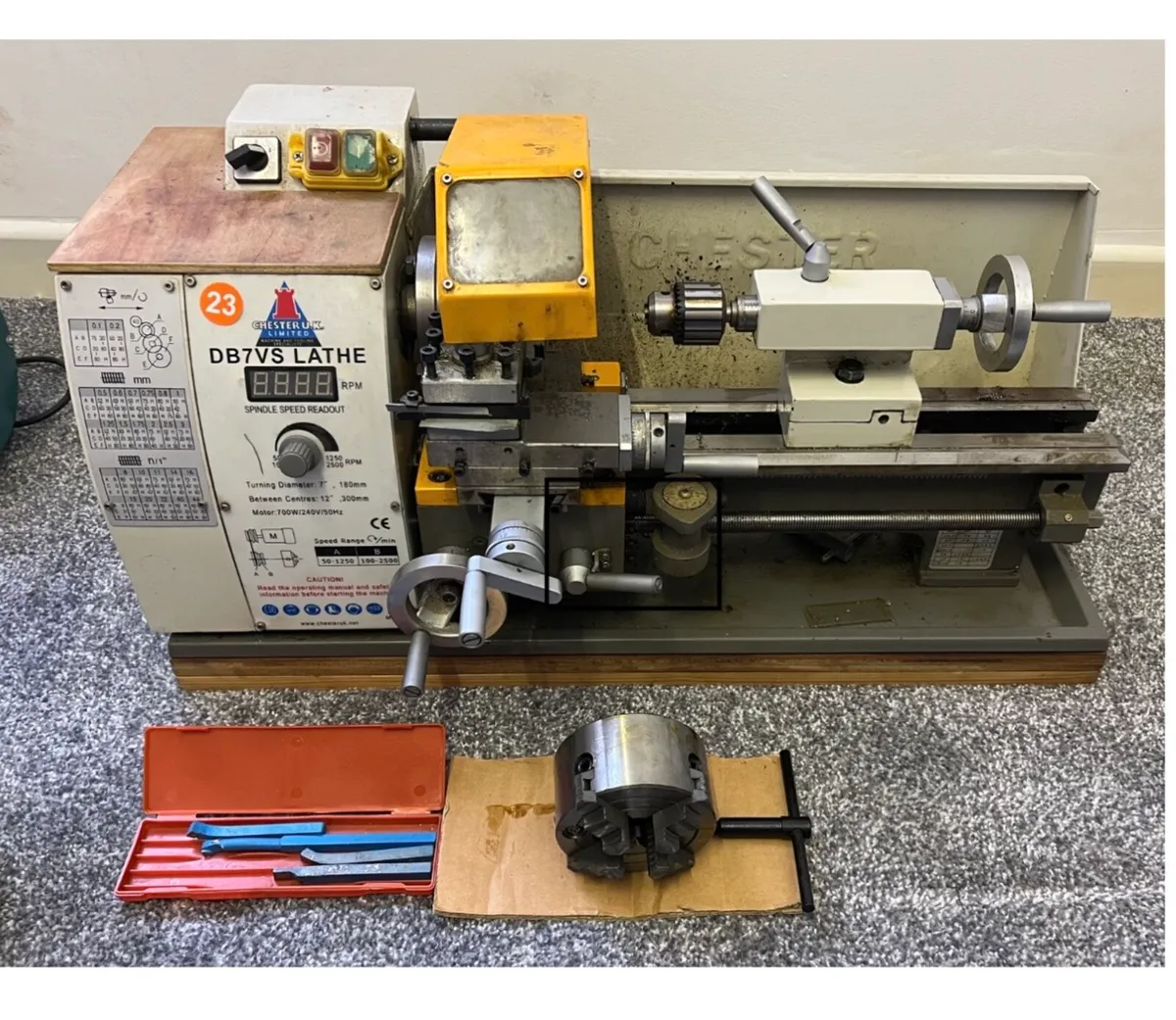 Chester single phase lathe  perfect - Image 3
