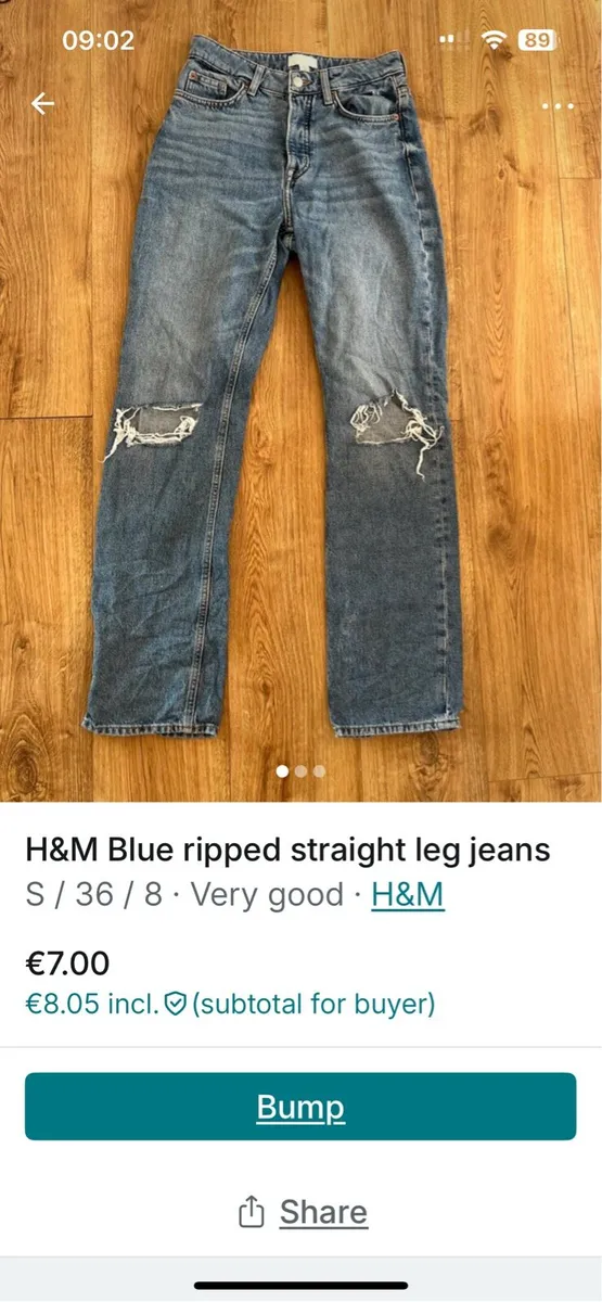 blue ripped jeans - Image 1