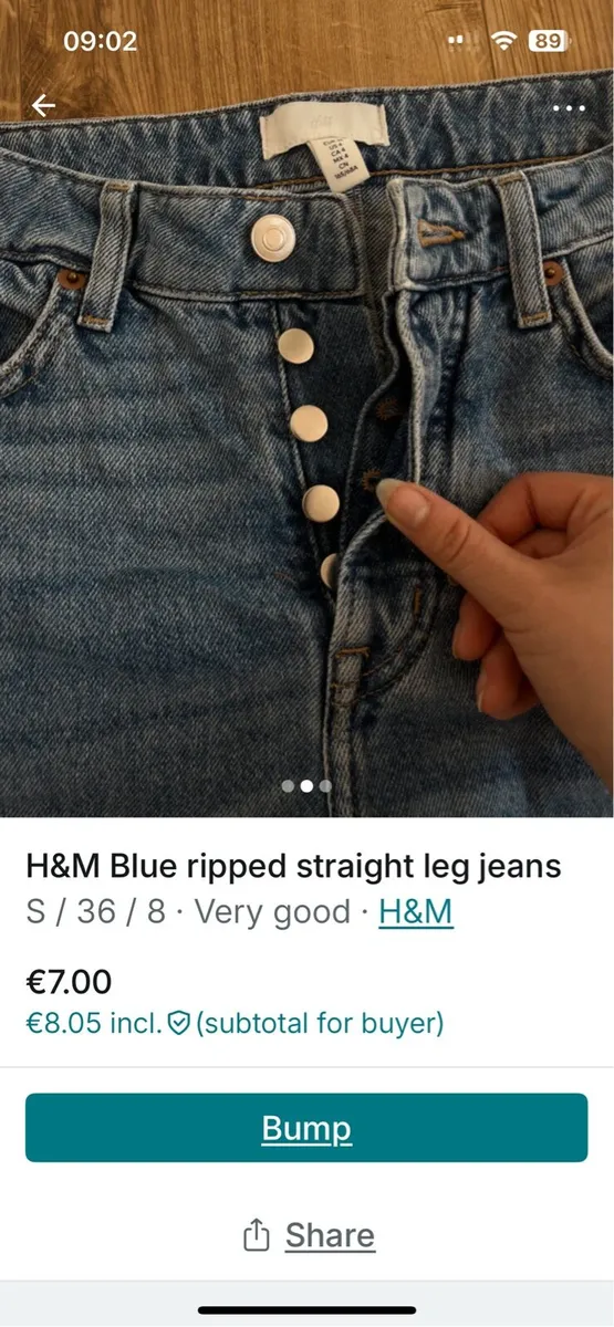 blue ripped jeans - Image 2