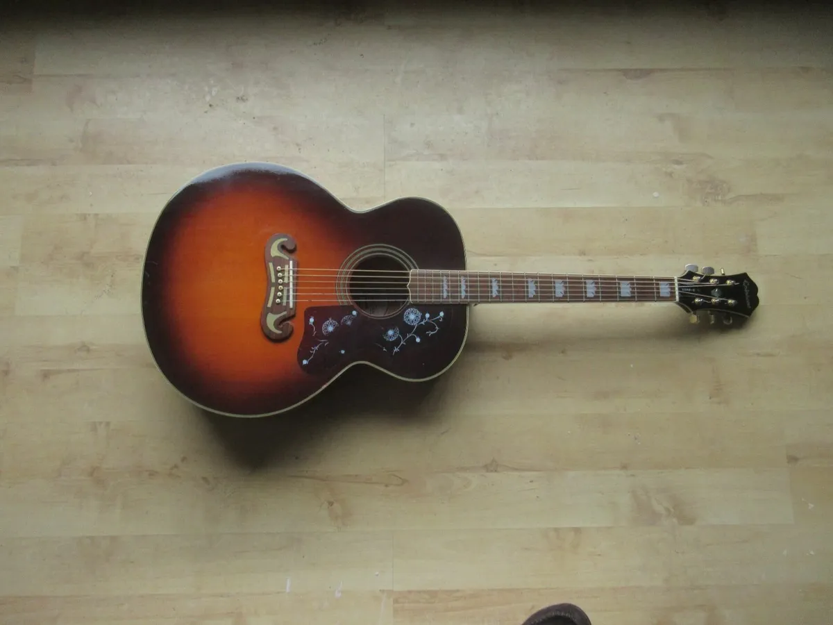 Epiphone j 200 acoustic guitar - Image 1