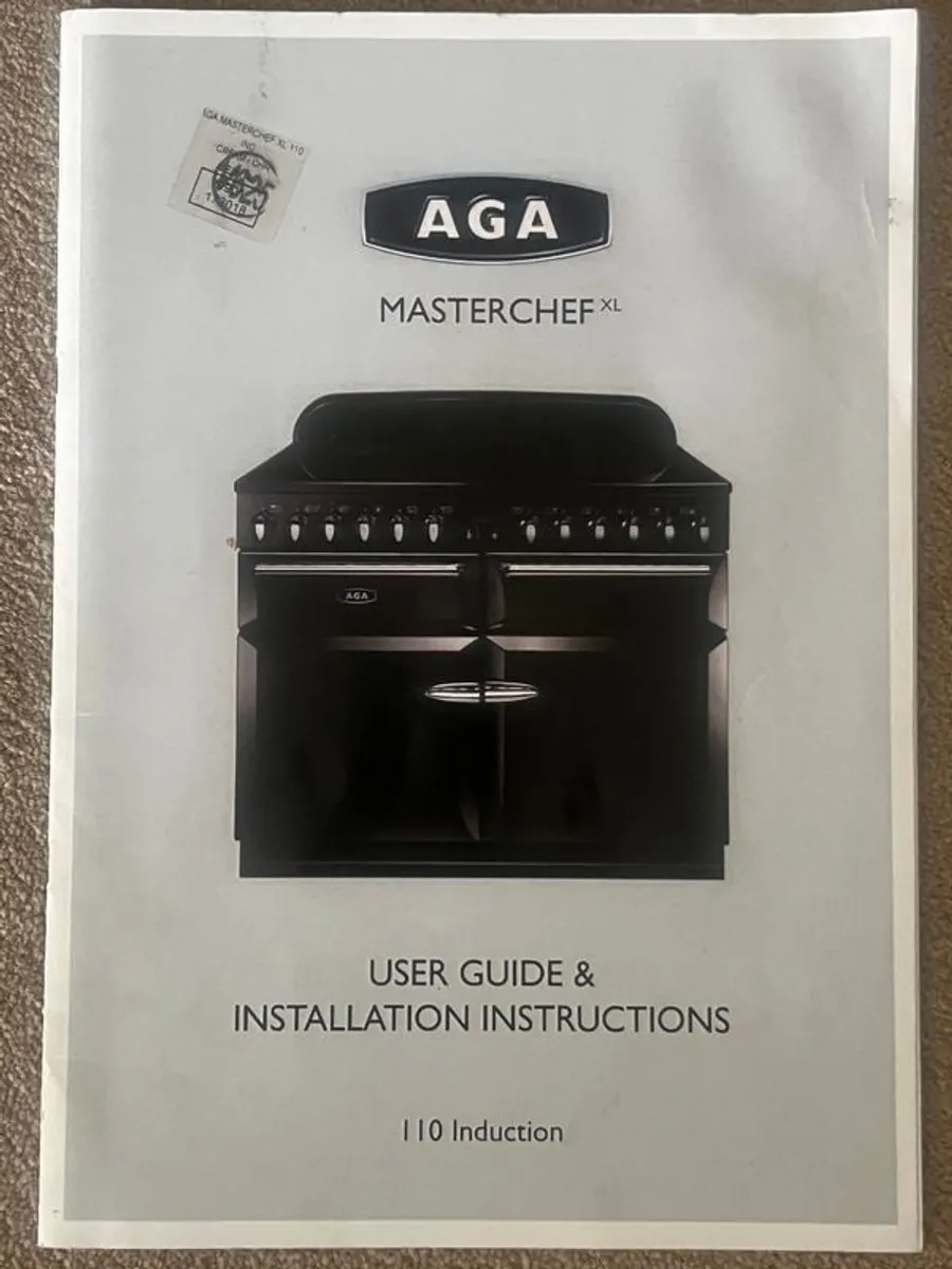 AGA Masterchef electric range cooker in cream with induction cooktop - Image 3