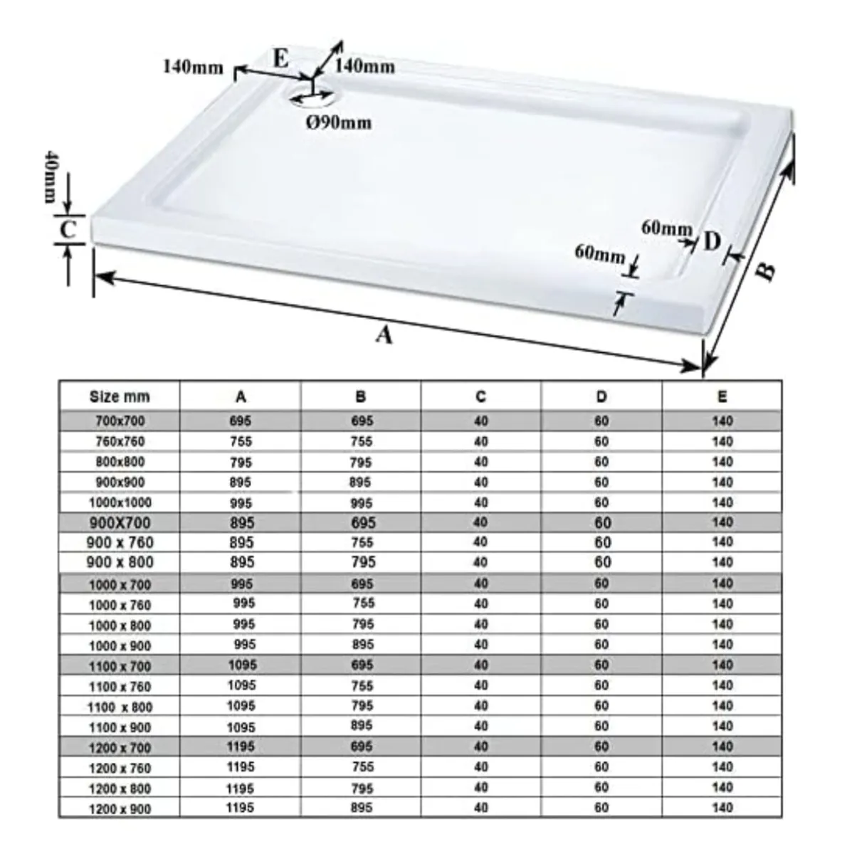 shower tray and doors - Image 2