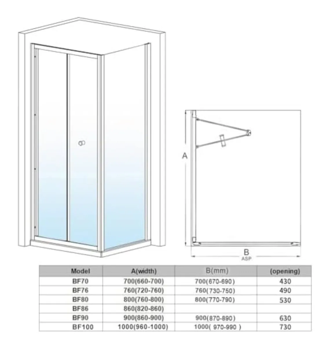 shower tray and doors - Image 3