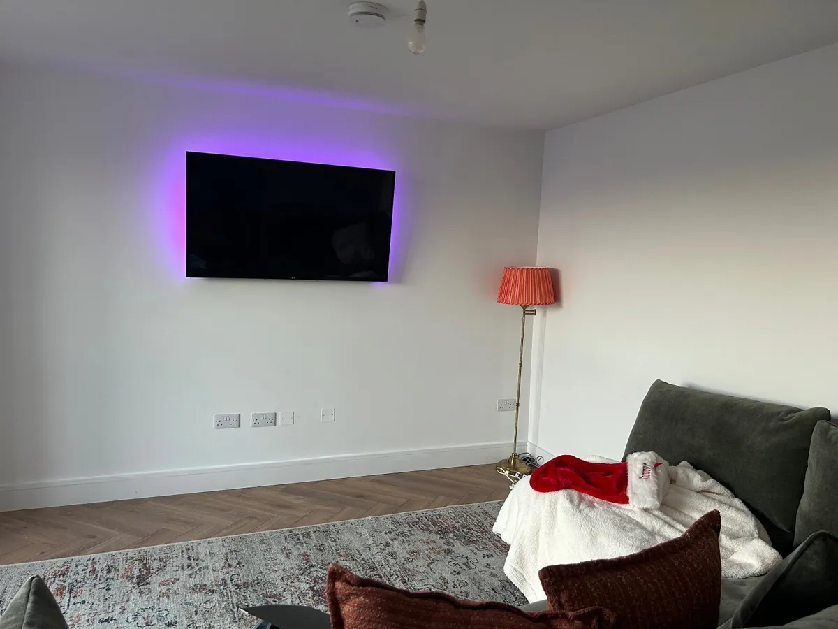 55” LG TV with LED lights - Image 2