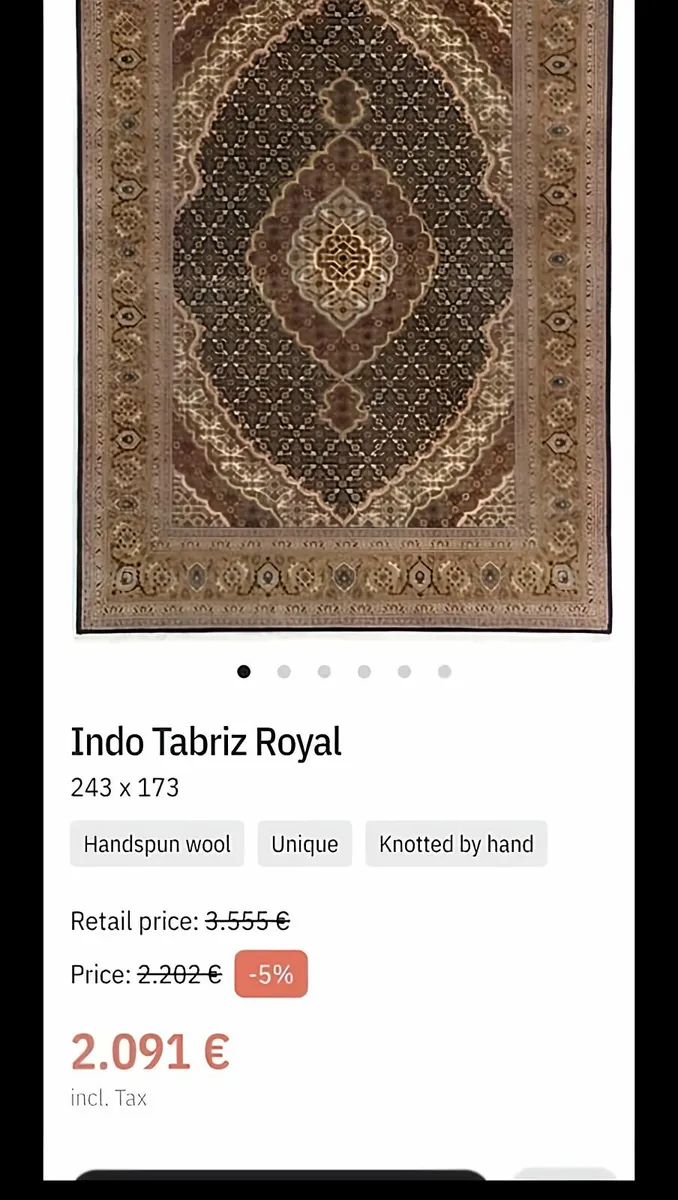 Large Vintage Rug - Image 4