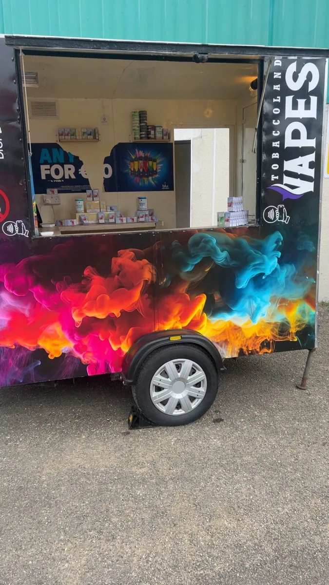 Single axle display trailer with customised wrap - Image 1