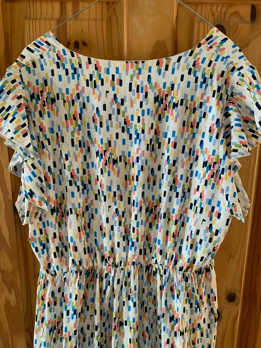 White & Multi Colour Pixie Daisy Dress - Image 4