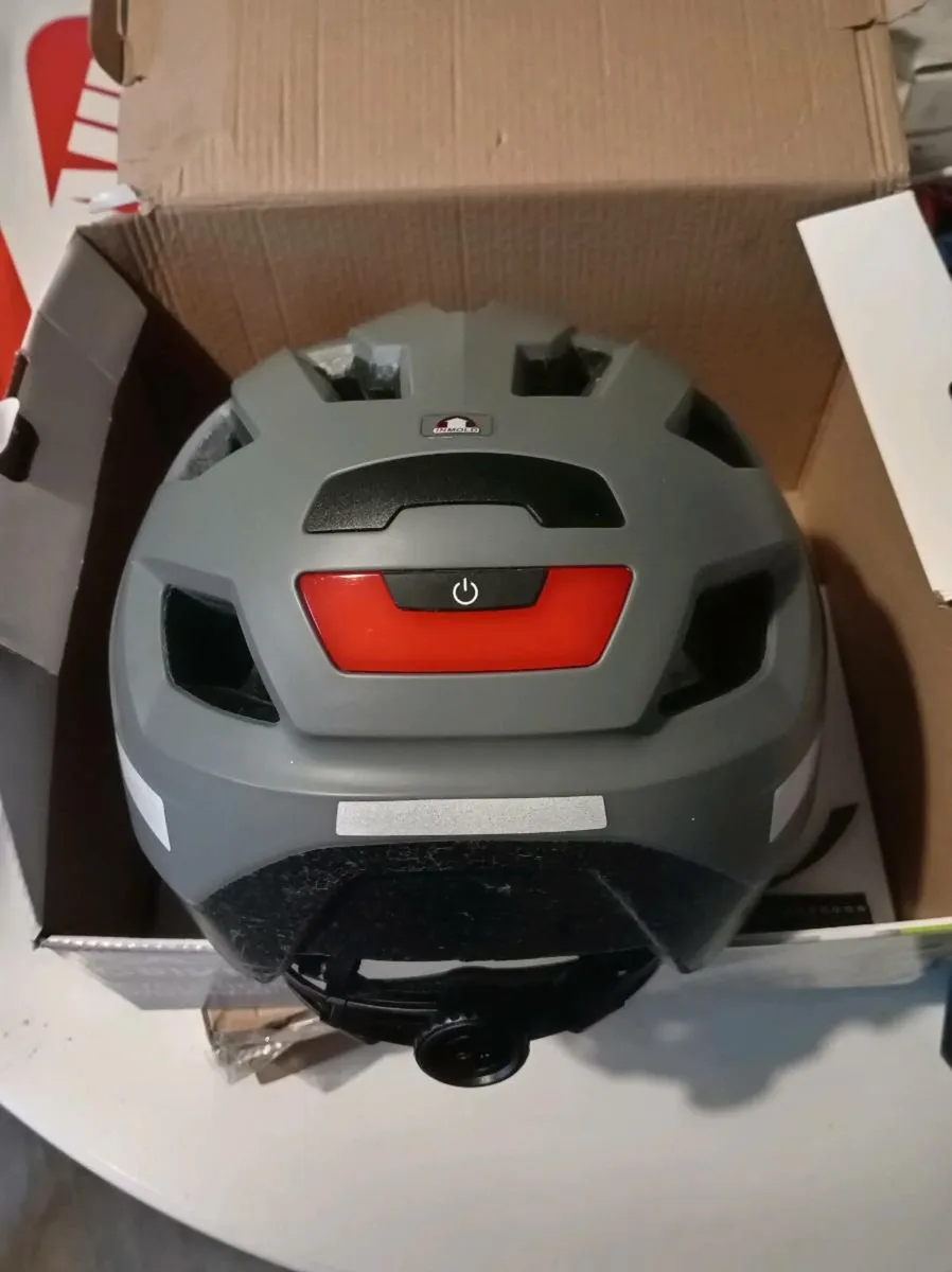 Brand New Helmet with lights and two New pumps - Image 1
