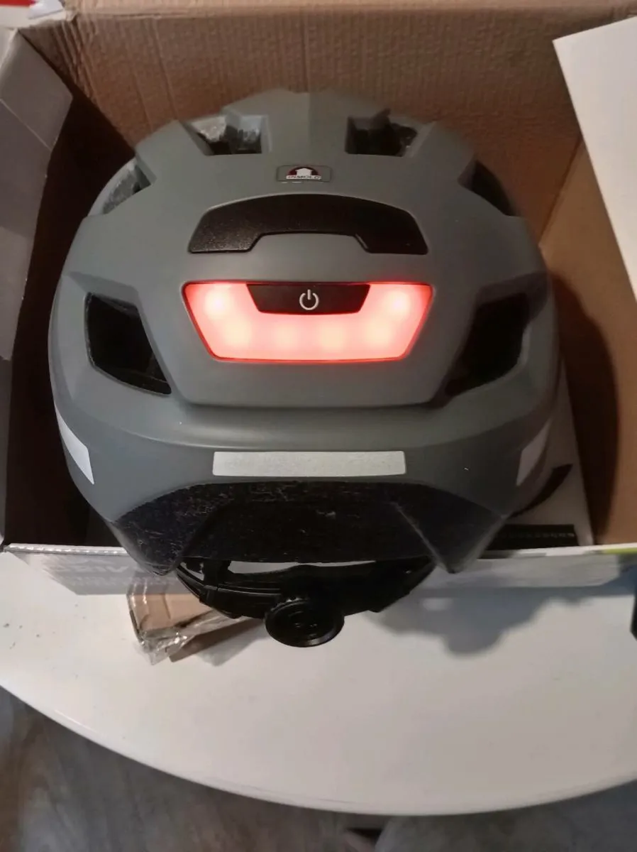 Brand New Helmet with lights and two New pumps - Image 2