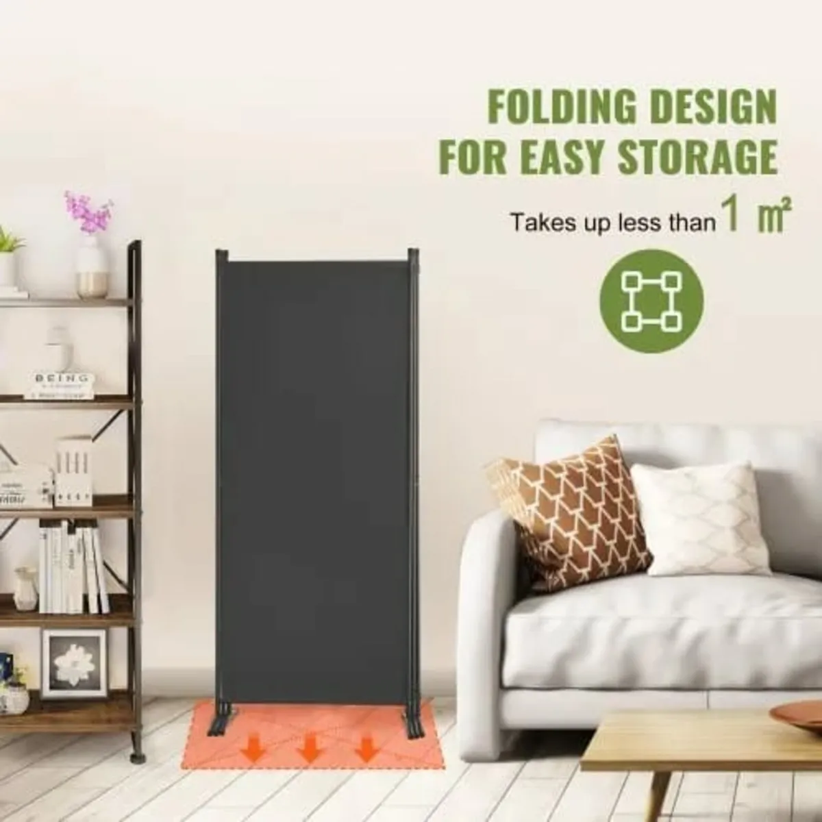 Divider, 3 Panel Room Dividers and Folding Privacy - Image 4