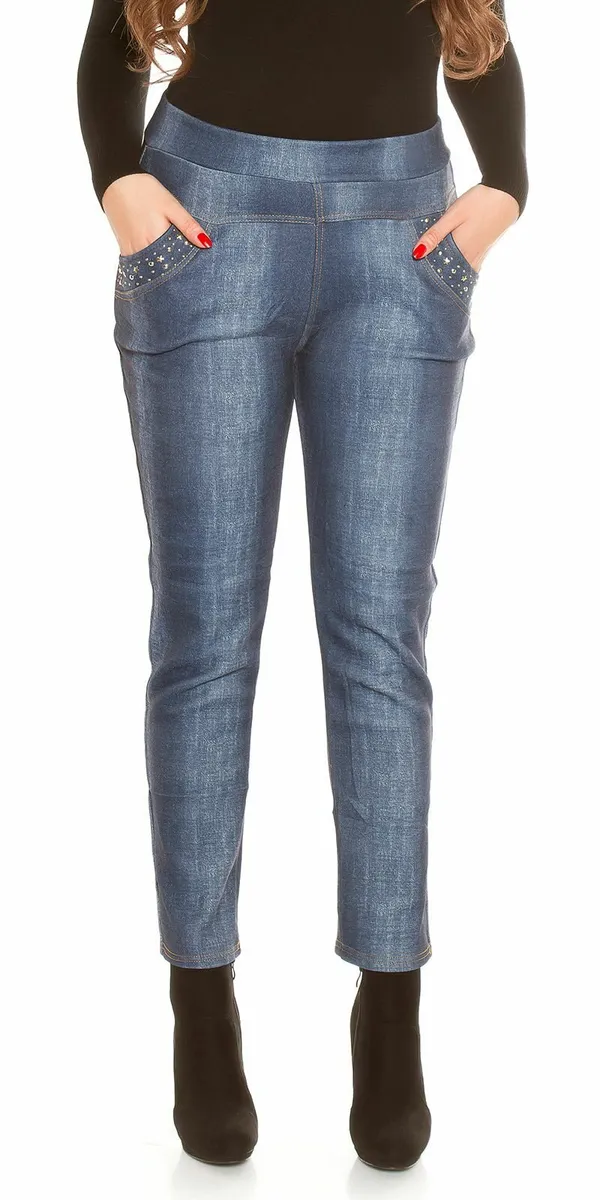 curvy Girls_Size_Trendy_Jeanslook_Thermalleggings - Image 3