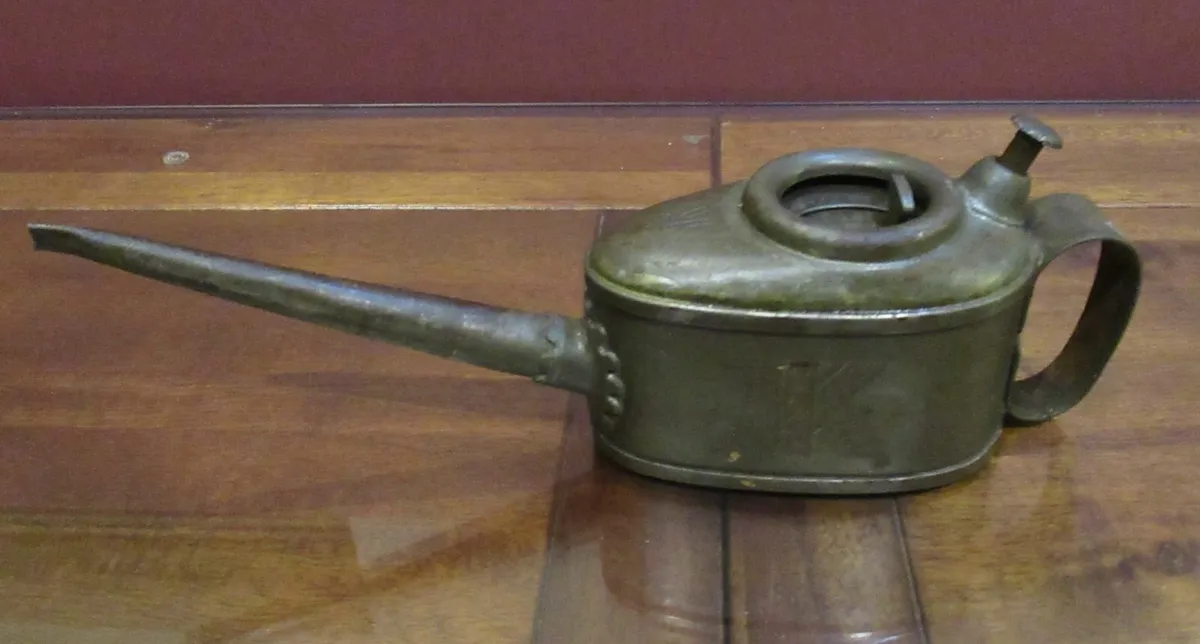 antique car vintage oil can garage cave pub RARE - Image 4