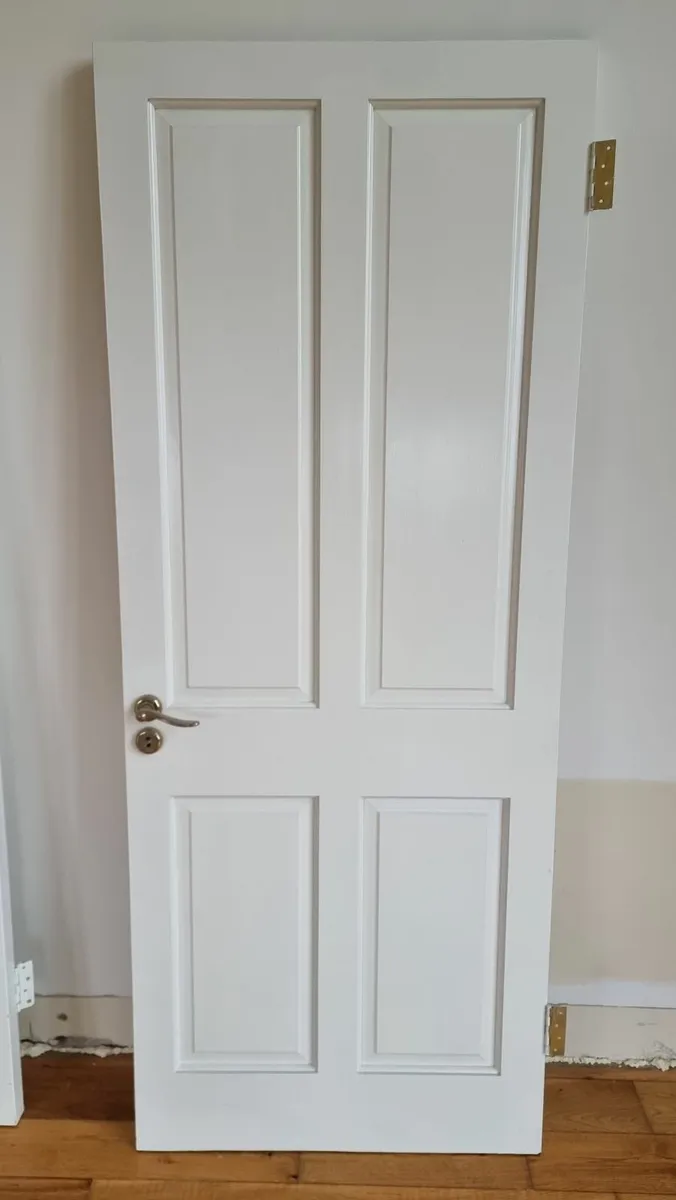 Solid Wood Internal Doors Gloss White Finish - Image 1