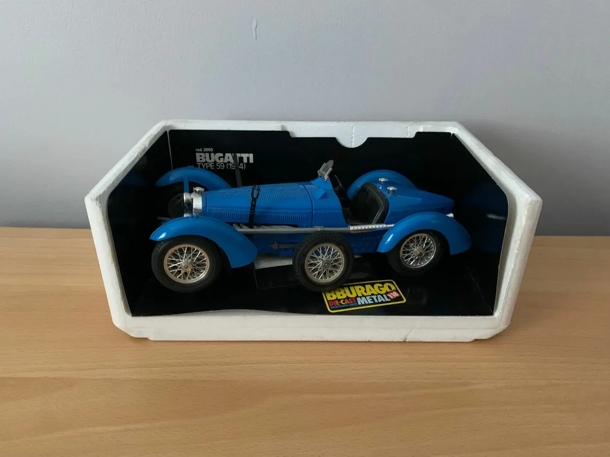1934 Bugatti Type 59 1/18 Burago Model Car - Image 3