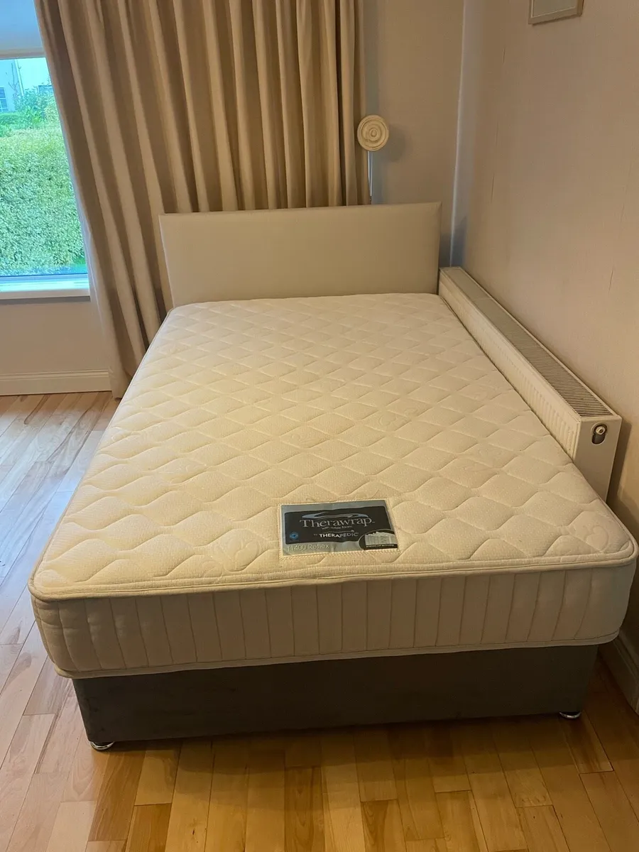 4ft Bed with base and headboard - Image 2