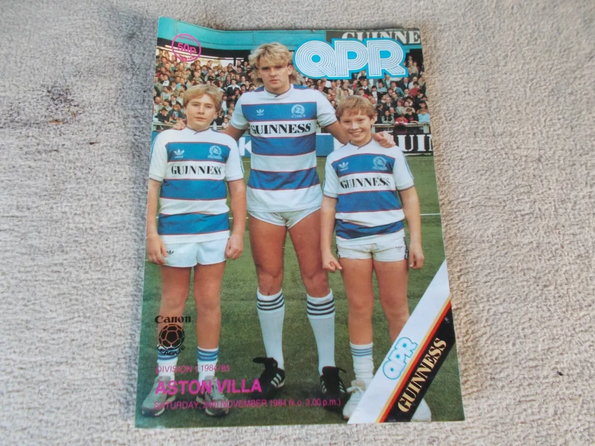 QPR & Aston Villa Football Programme - Image 1