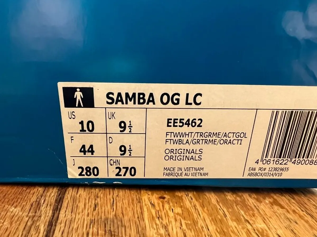 Adidas Samba OG LC UK 9.5 New - Image 2