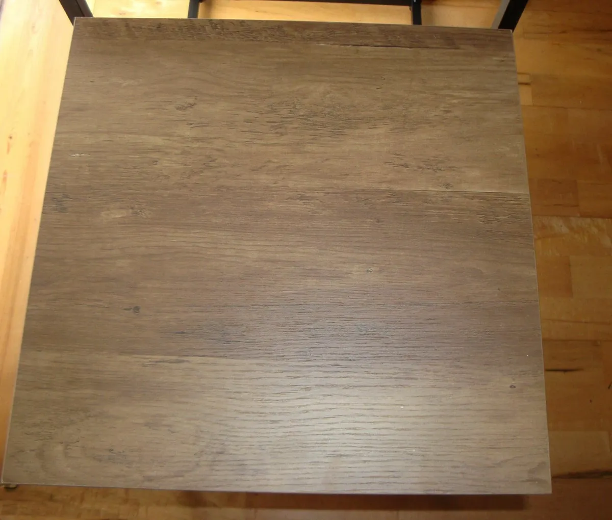 Nest of 2 side tables - black and rustic oak - NEW - Image 3