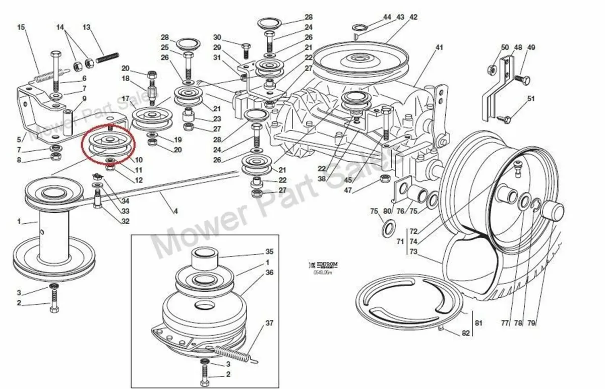 Mulching Blade set Castelgarden 36" Mountfield J92 - Image 2