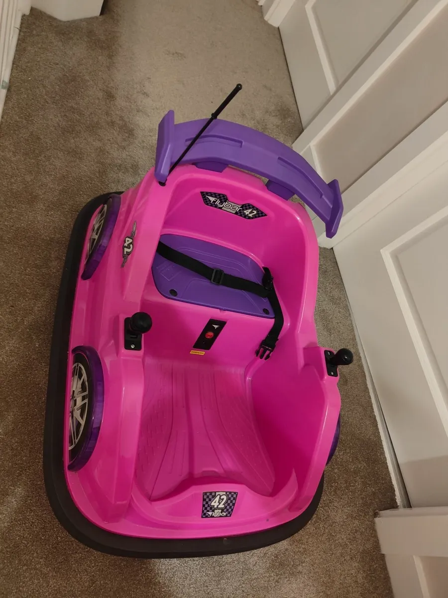 Flybar Racer 6V Bumper Car ( Pink) - Image 2