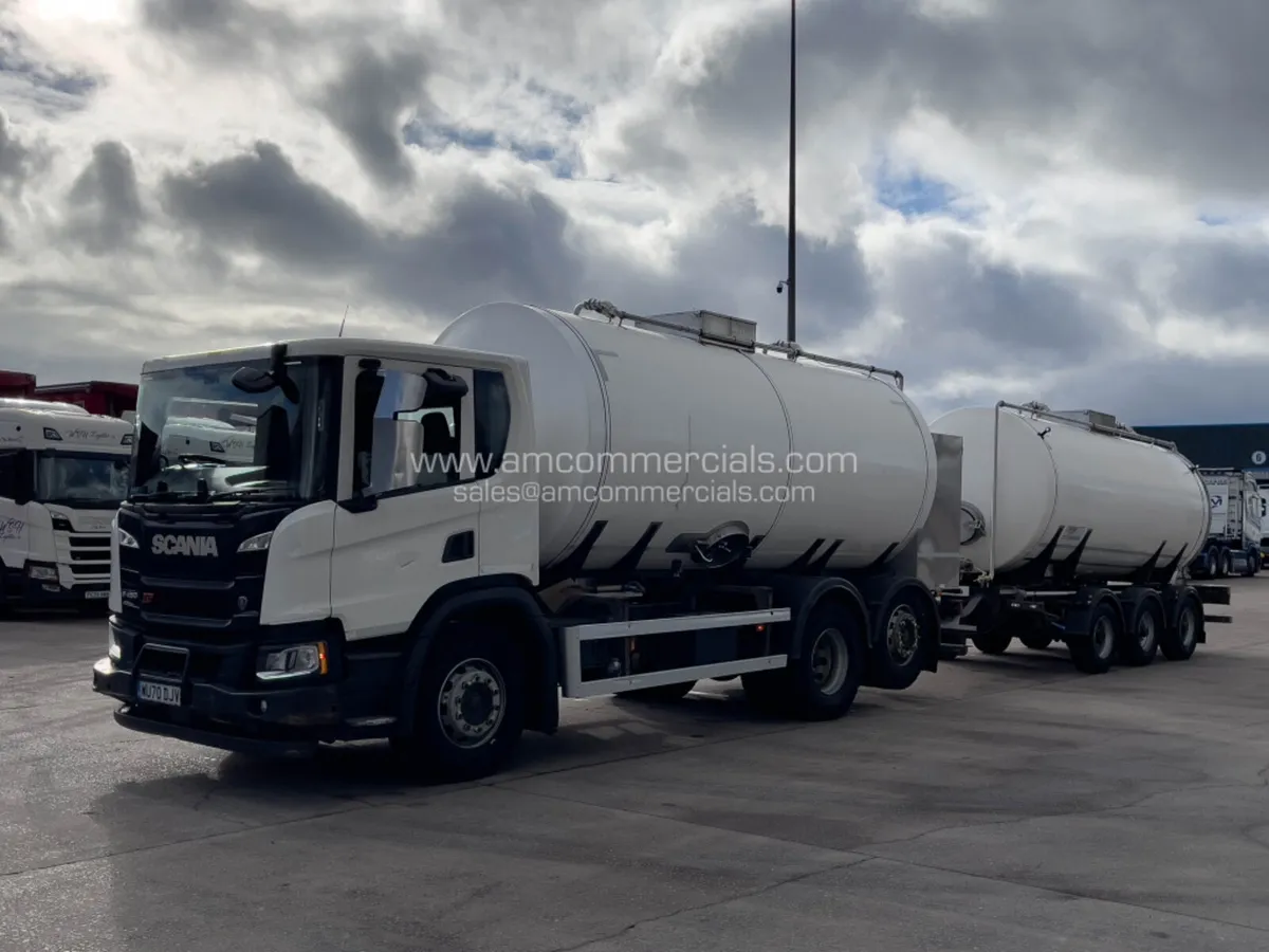 2020 SCANIA P450 XT MILK TANKER WITH EXTRA TANKER - Image 3