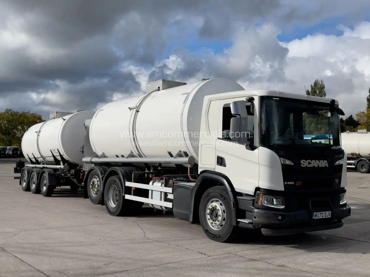 2020 SCANIA P450 XT MILK TANKER WITH EXTRA TANKER - Image 1