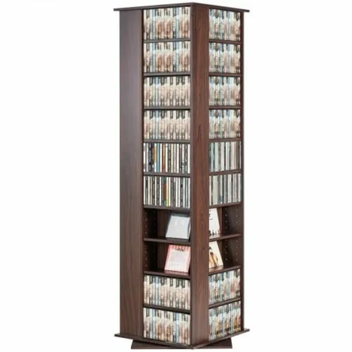 Media Storage Cabinet, Rotating Media Tower, Holds - Image 1