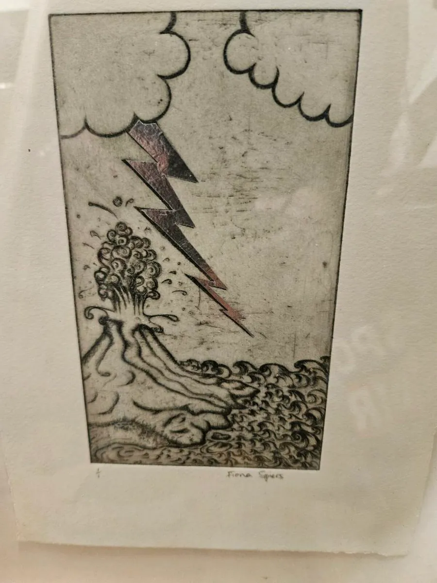 Fiona Spiers Etching Drawing Picture - Image 2