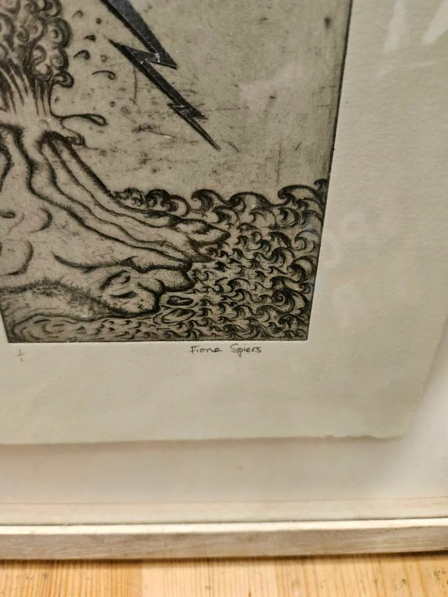 Fiona Spiers Etching Drawing Picture - Image 4