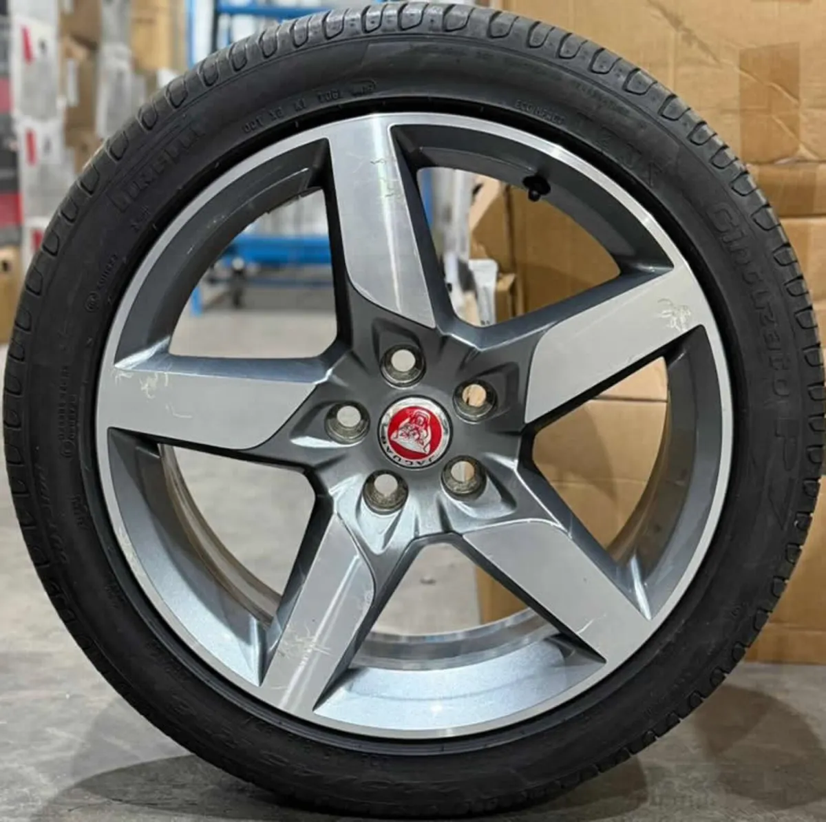 18" Genuine JAGUAR XE Alloy Wheels & Tyres - Image 2