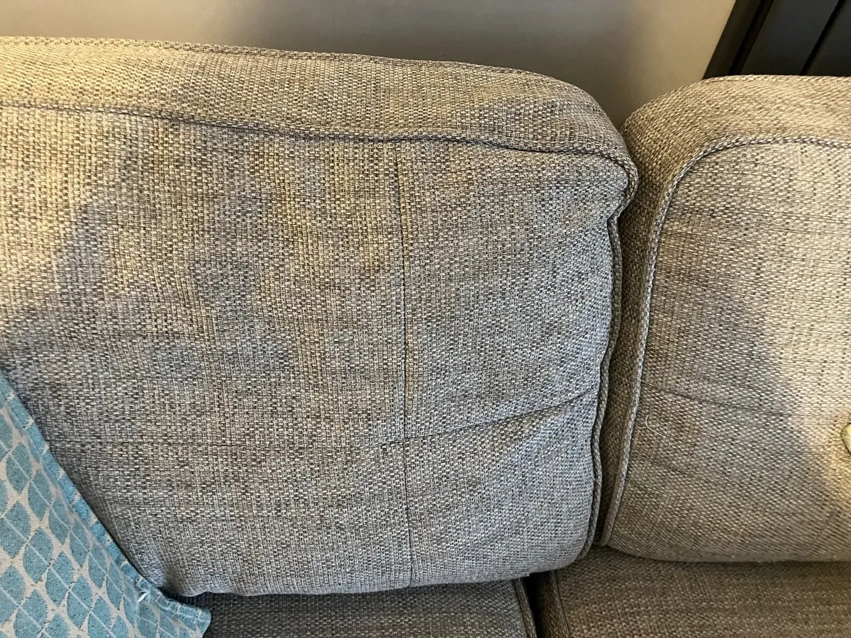Three Grey 3 seater sofas - Image 2