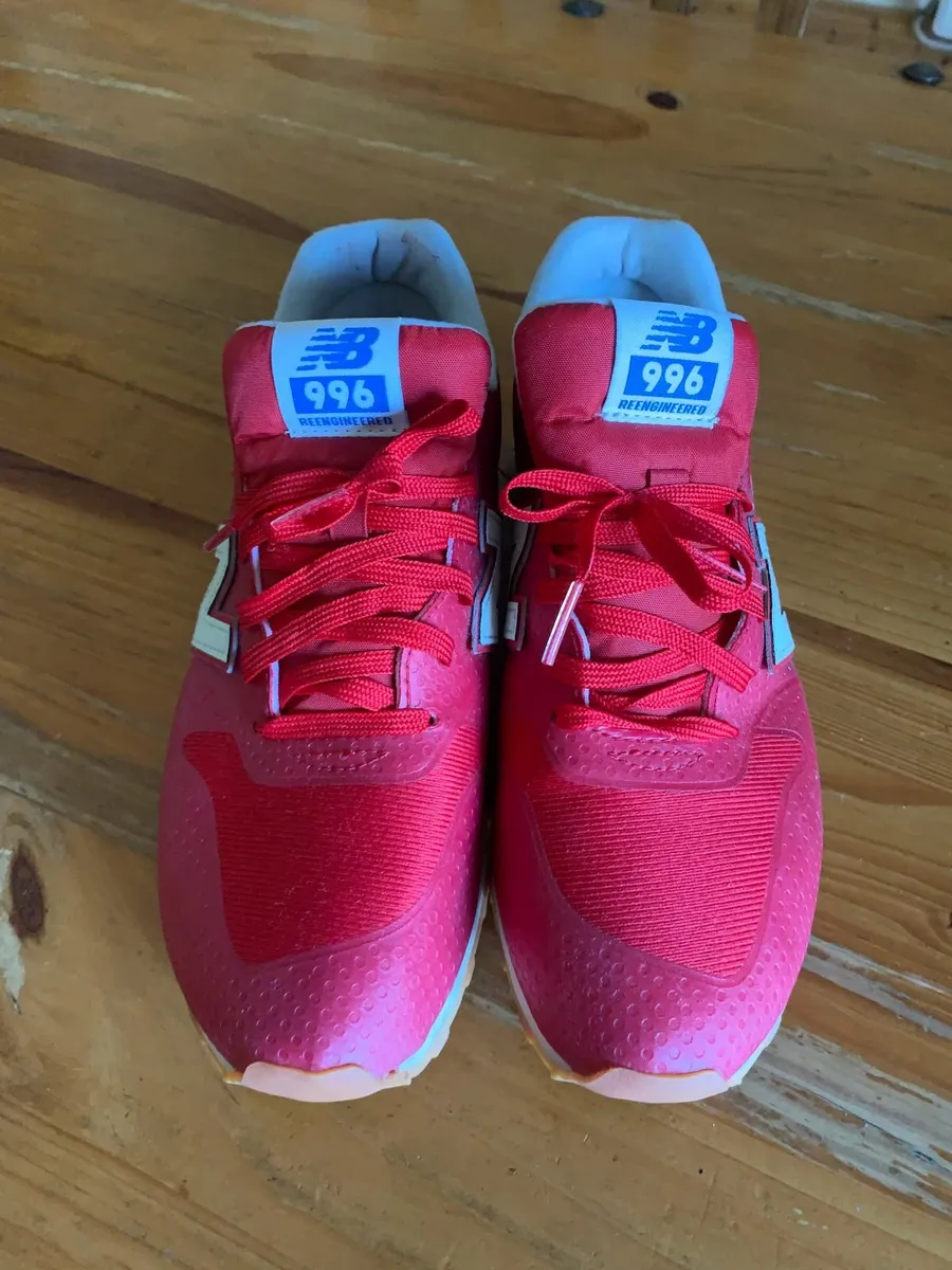 Red Cloth Nylon New Balance Runners - Image 4