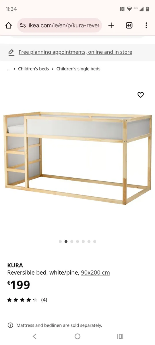 Ikea Kura upsidedown bed - Image 3