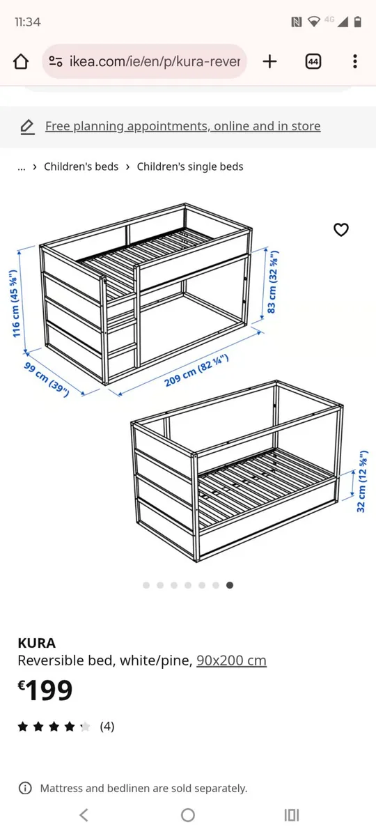 Ikea Kura upsidedown bed - Image 4