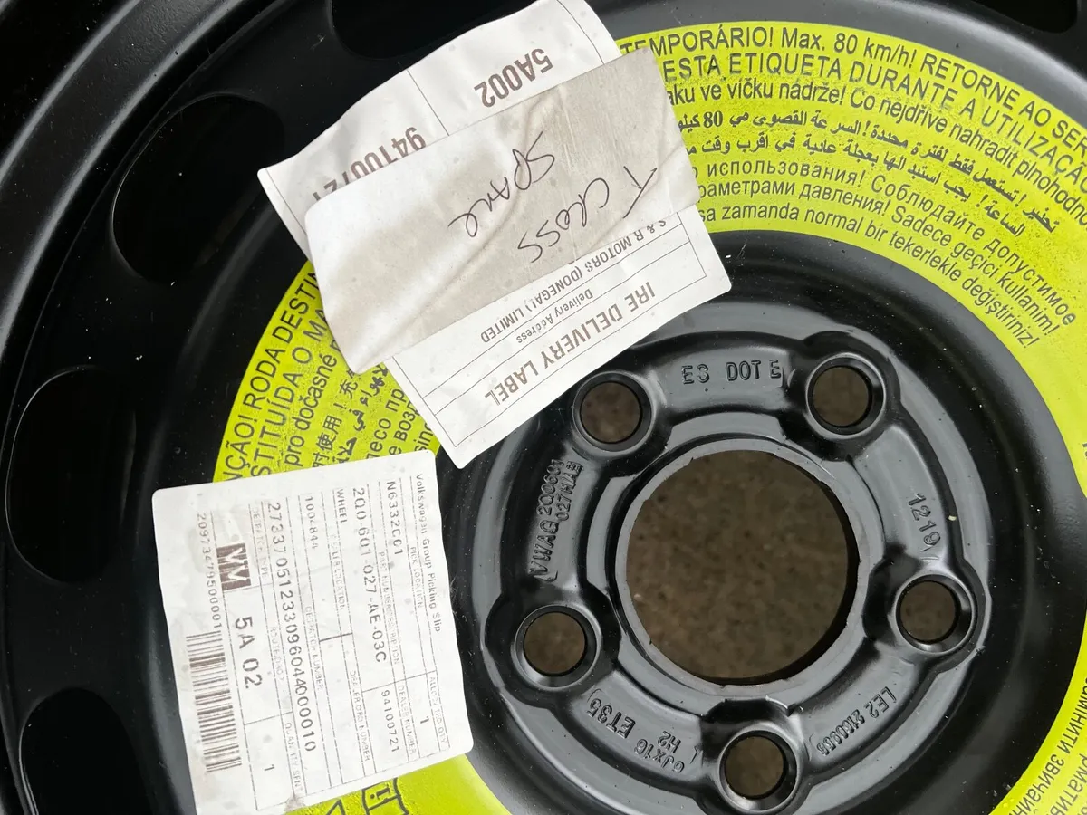 Full size spare wheel & fitting kit VW T Cross - Image 1