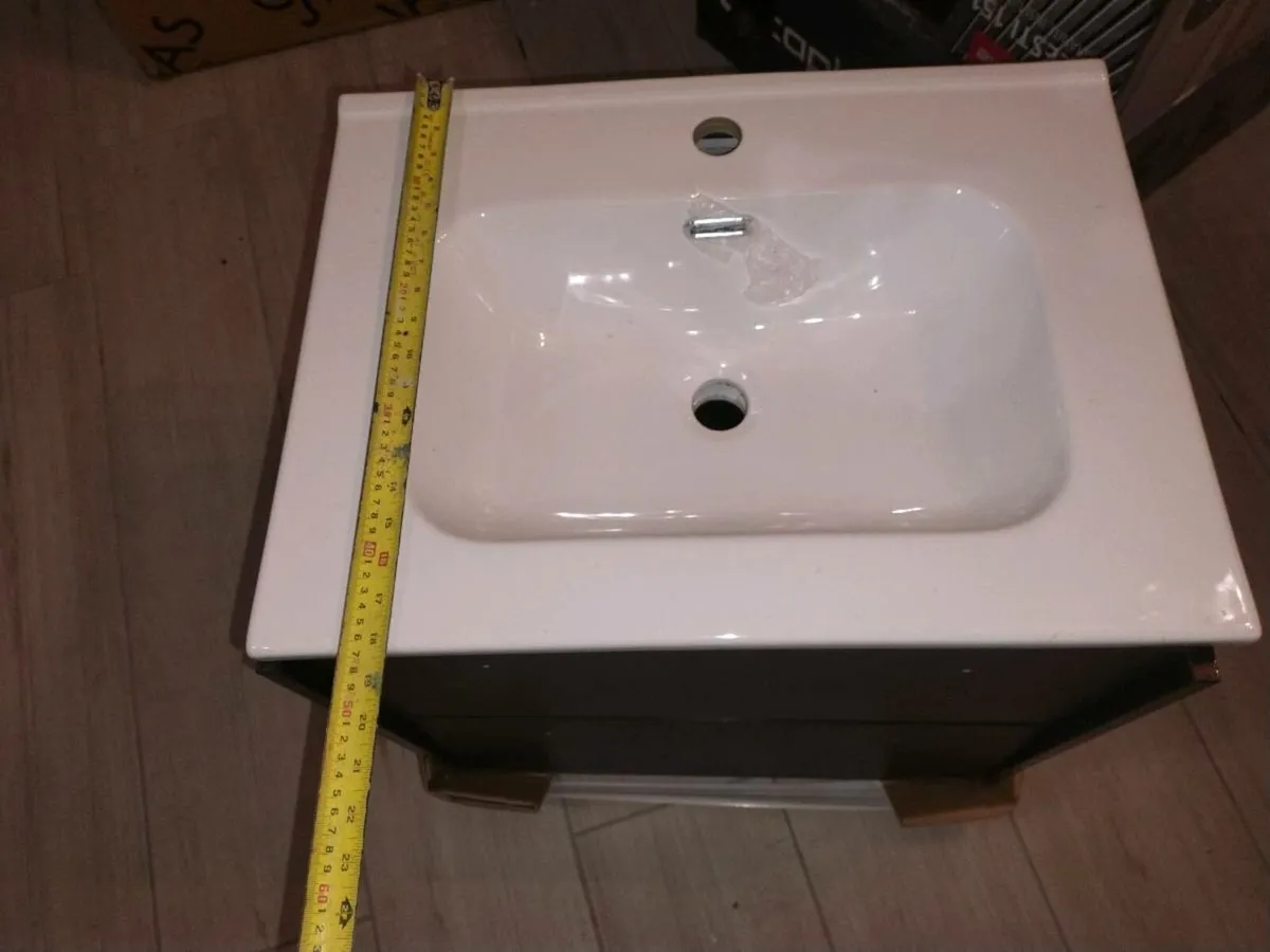 Hanging sink unit black ( Manhattan Sonas) - Image 3