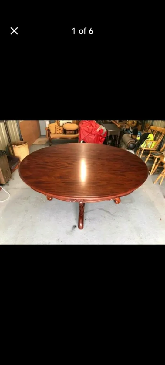 Dining room table and dresser - Image 2