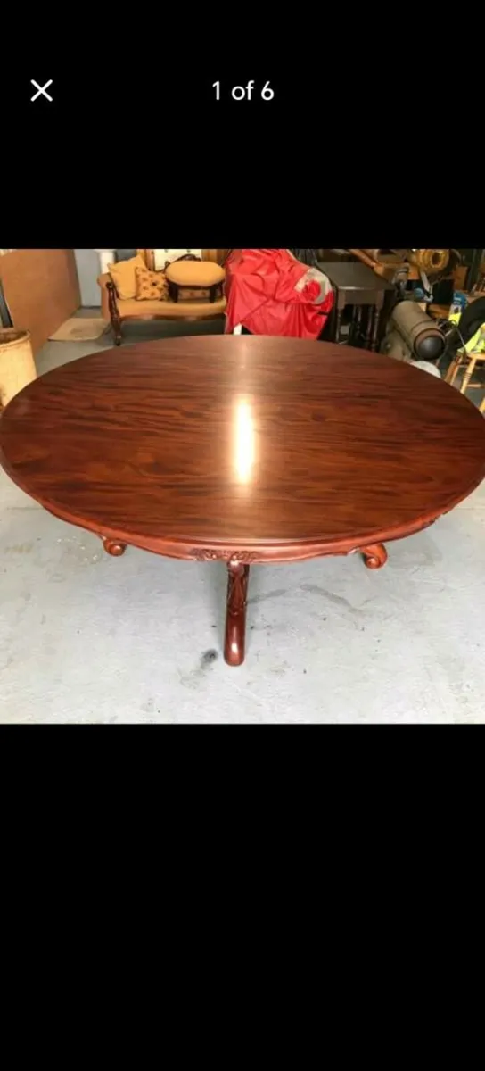 Dining room table and dresser - Image 3