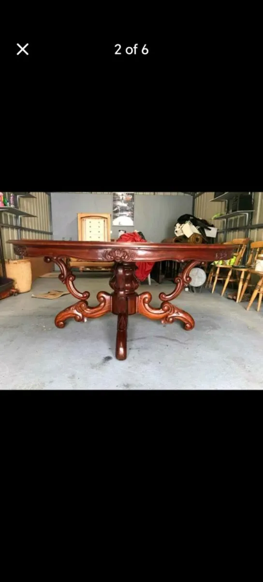Dining room table and dresser - Image 4