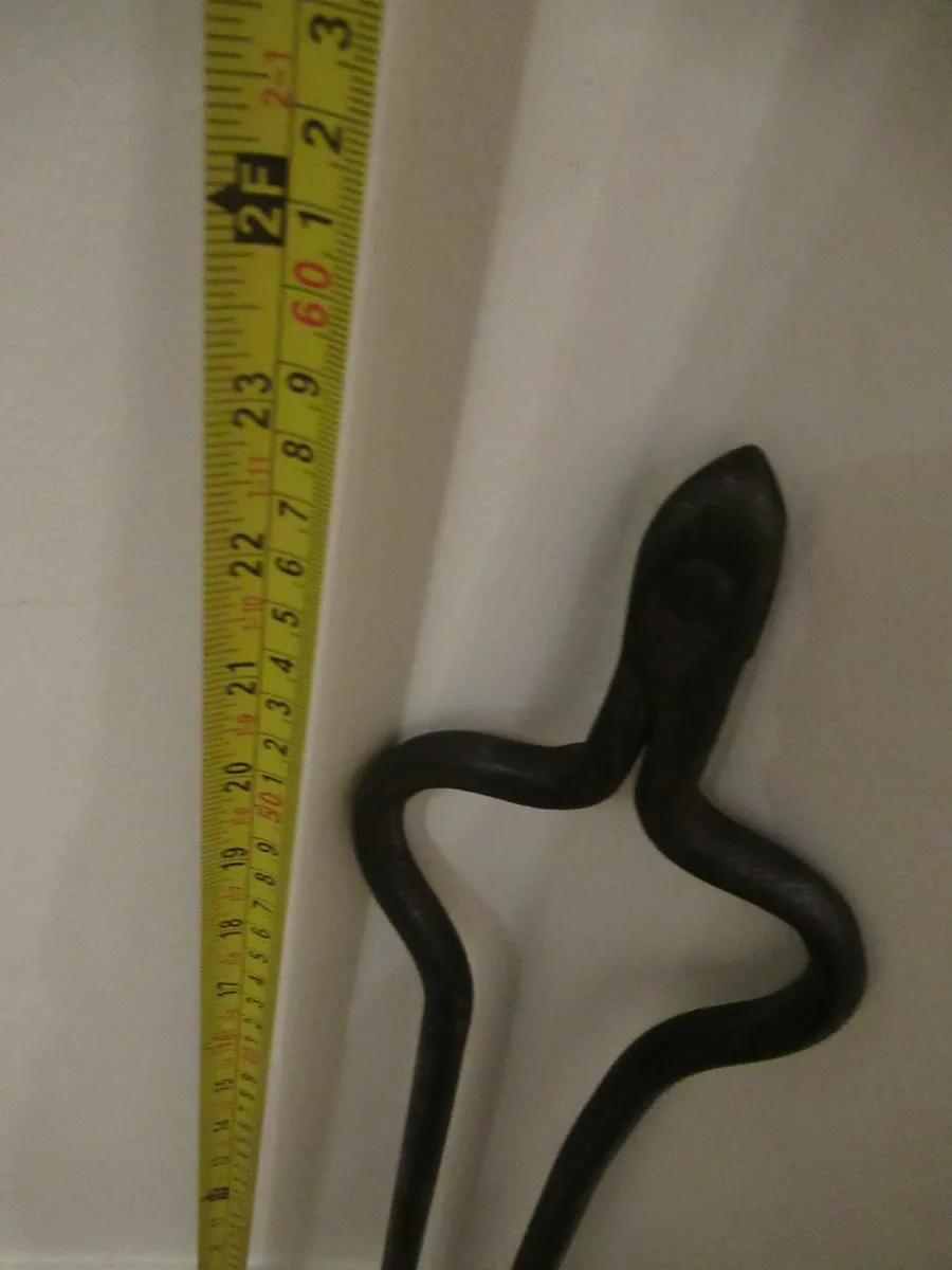 antique tongs fire iron cottage pub cave vintage - Image 2