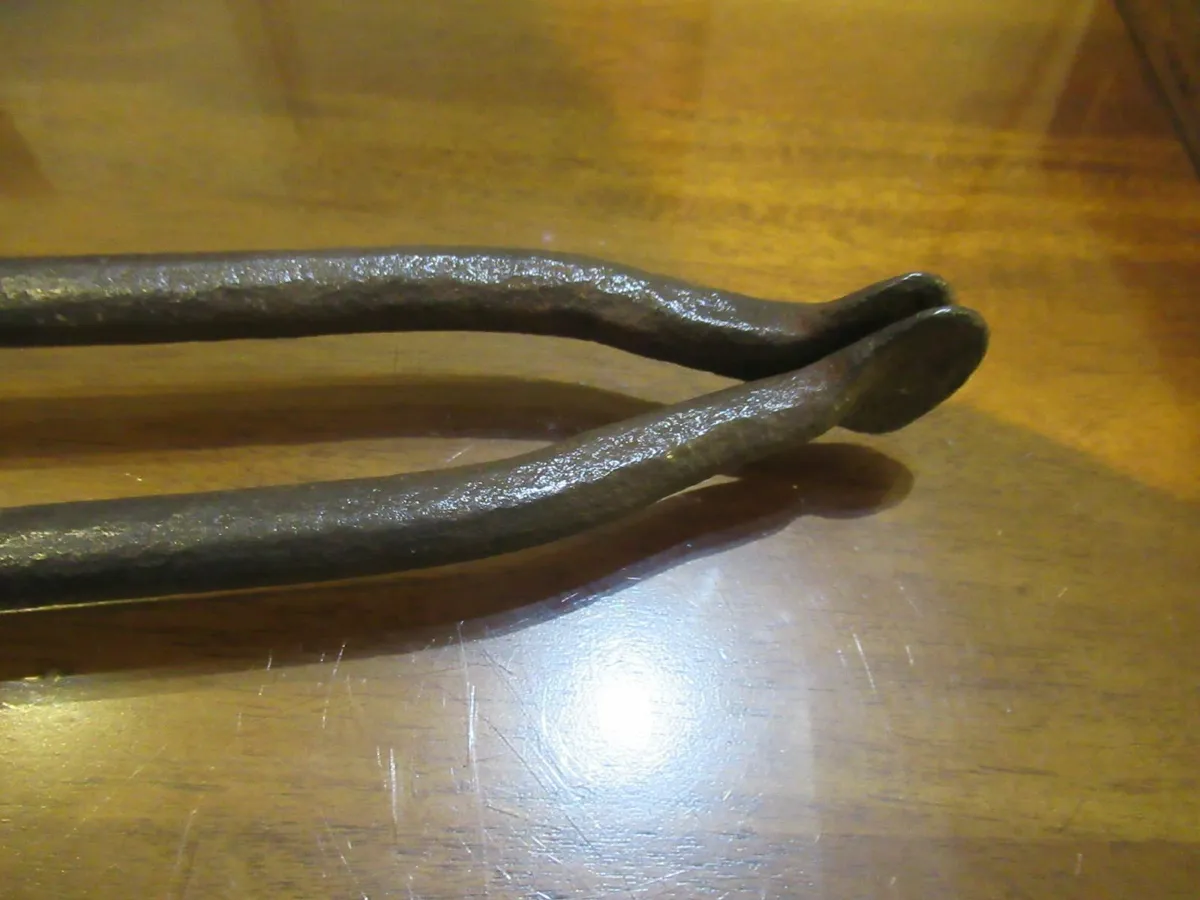 antique tongs fire iron cottage pub cave vintage - Image 4