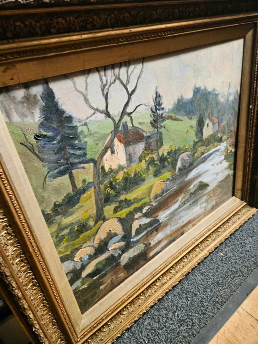 Vintage Oil on Board Picture - Image 2