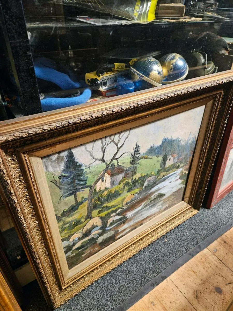 Vintage Oil on Board Picture - Image 3