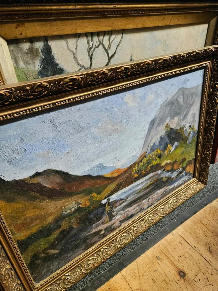 Vintage Oil on Board Picture - Image 2