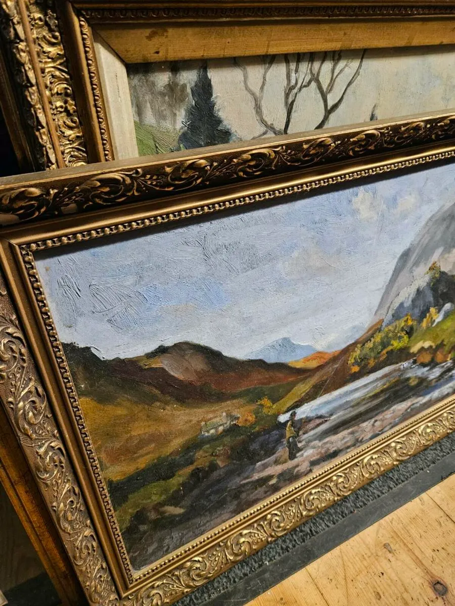 Vintage Oil on Board Picture - Image 3