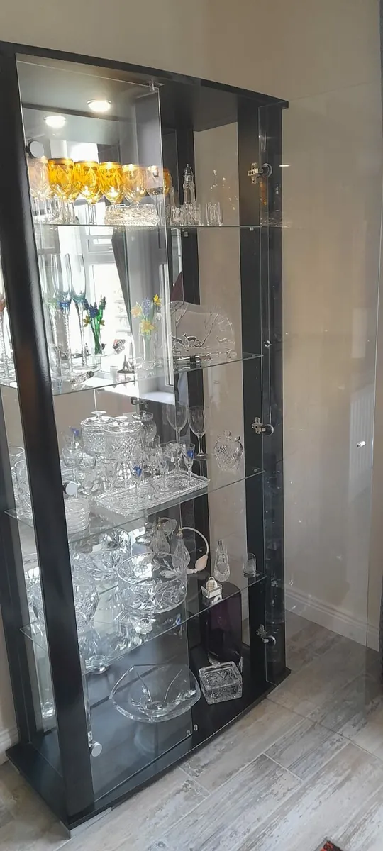 LIT GLASS DISPLAY CABINET - Image 2