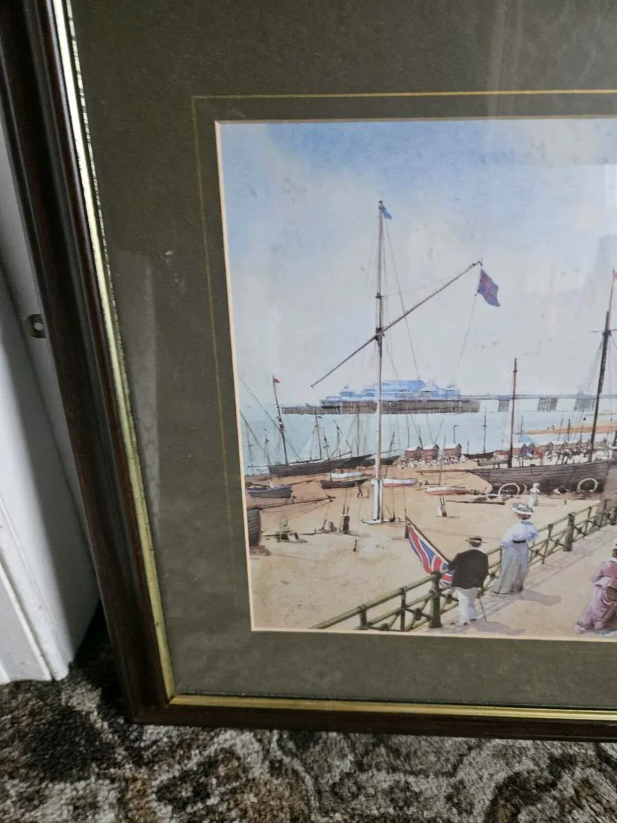 Vintage Looking Victorian Themed Seaside Picture P - Image 3