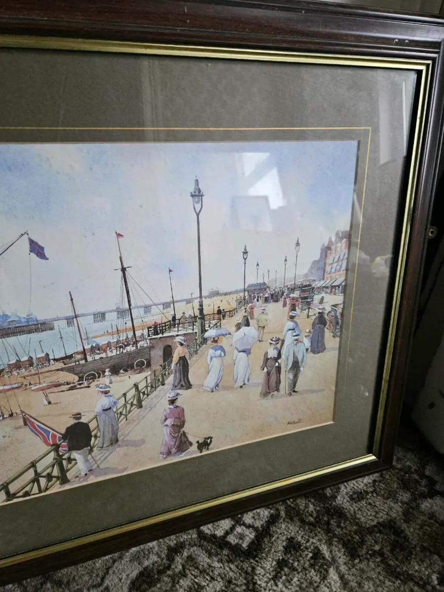 Vintage Looking Victorian Themed Seaside Picture P - Image 4